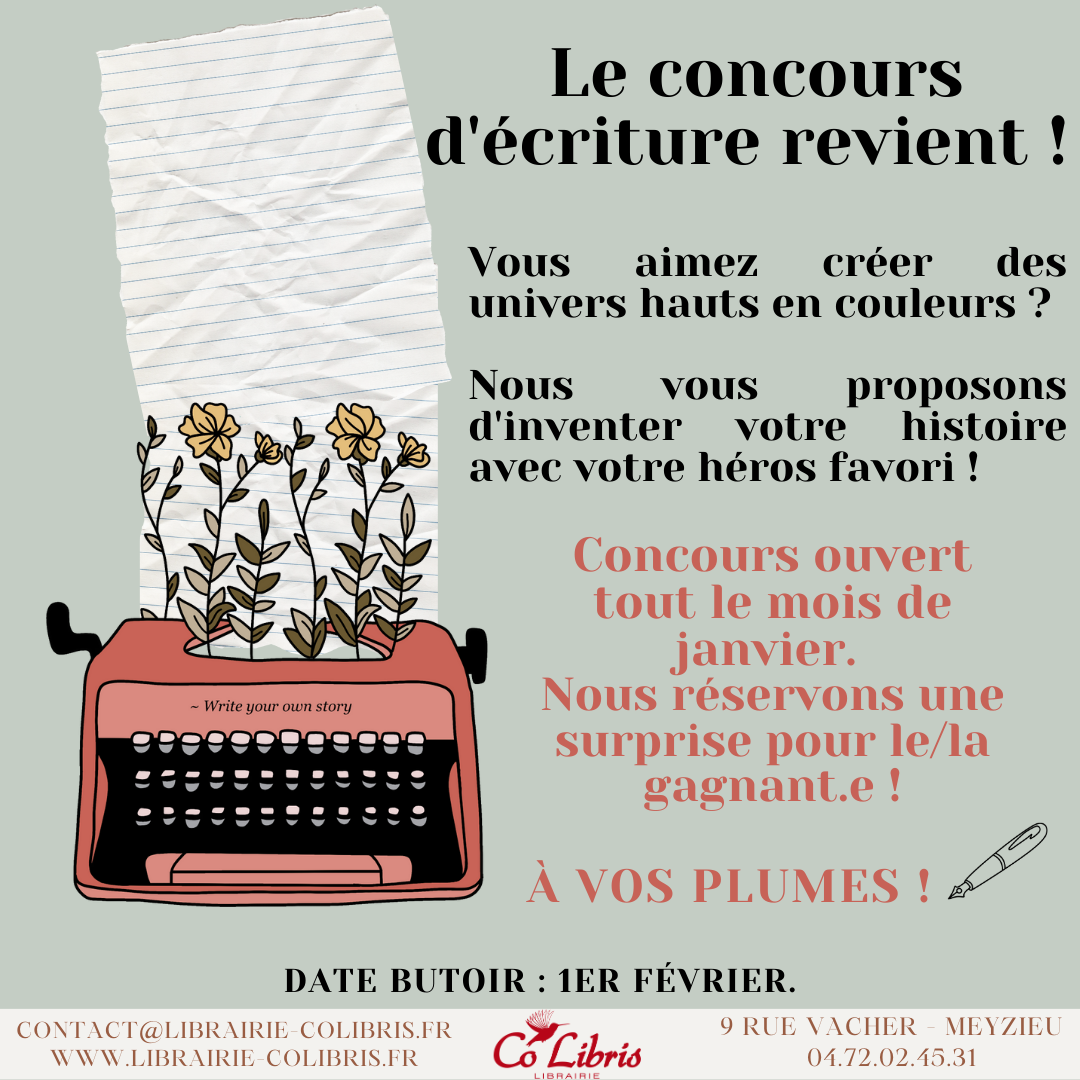 Concours d'écriture Janvier